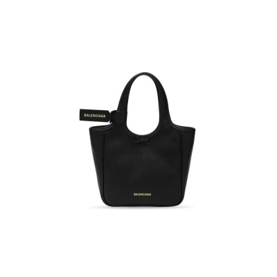 BALENCIAGA WOMEN'S LAUNDRETTE TOTE BAG SMALL IN BLACK 8469492AB5X1000 (32*27*8cm)